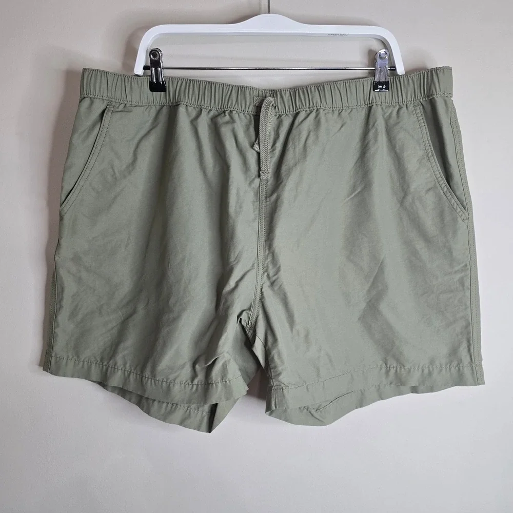 Levis XX Chino Easy Shorts Mens‎ XXL Olive Green Elastic Waist A7366-0020